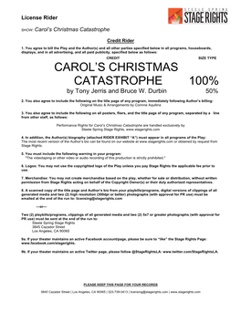 Carol's Christmas Catastrophe 100%