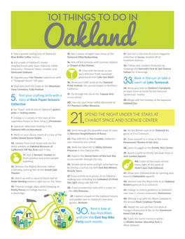 101 Things to Do in Oakland