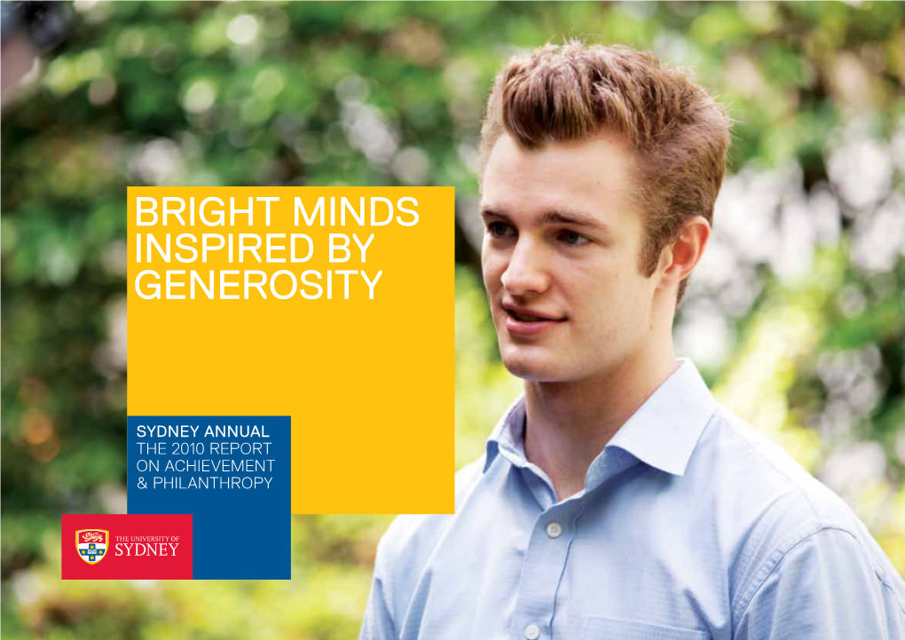 Bright Minds Inspired by Generosity
