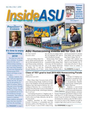 Inside ASU Homecoming Issue 10-01-10.Pdf (3.642Mb)