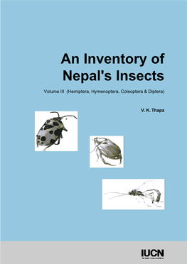 An Inventory of Nepal's Insects