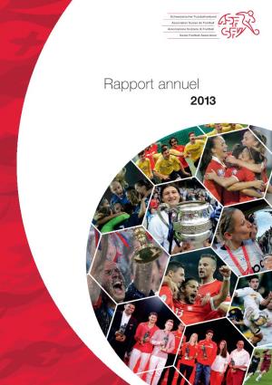 Rapport Annuel 2013 Rapport Annuel 013 2