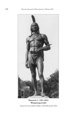 108 Massasoit (C. 1581-1661) Wampanoag Leader