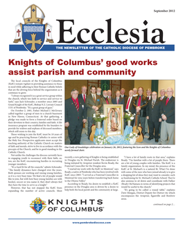 Knights of Columbus' Good Works Assist Parish and Community