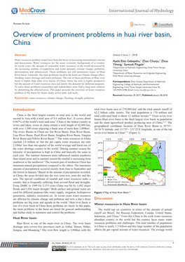 Overview of Prominent Problems in Huai River Basin, China
