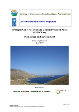 Strategic Plan for Marine and Coastal Protected Areas (Spmcpas)
