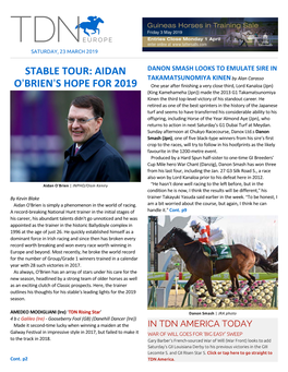Stable Tour: Aidan O=Brien=S Hope for 2019