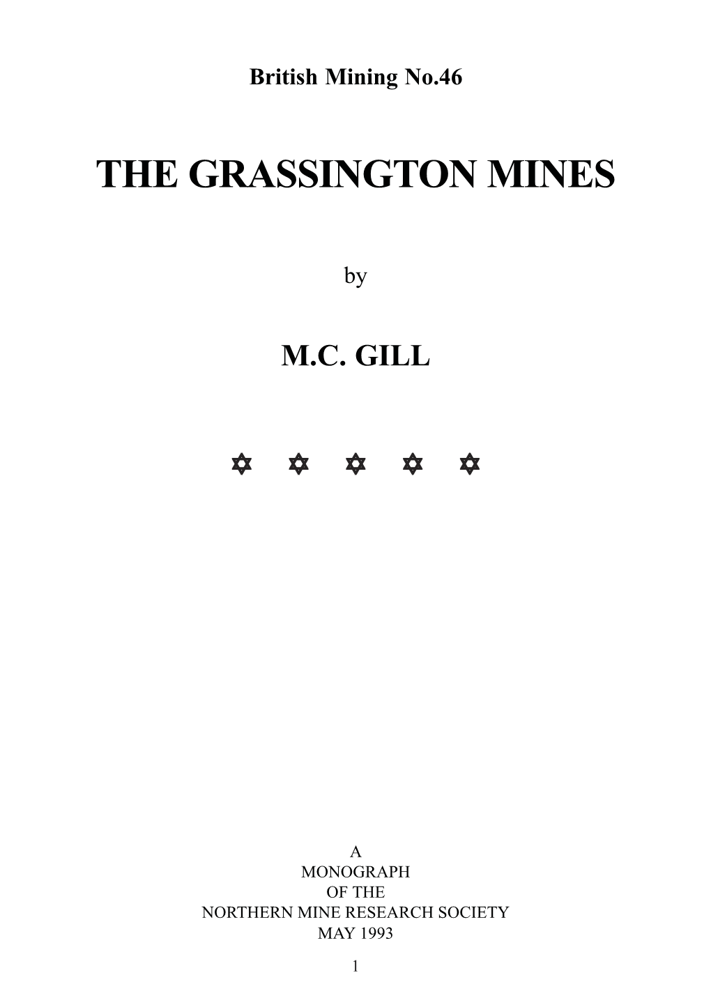 The Grassington Mines