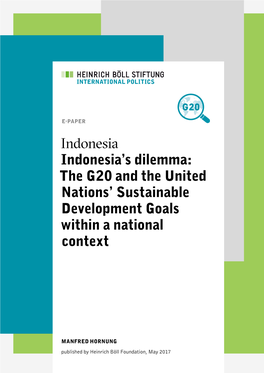 Indonesia – Indonesia's Dilemma: the G20 and The