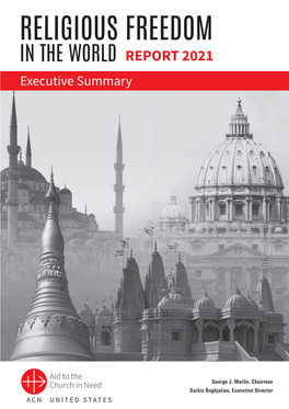 George J. Marlin, Chairman Sarkis Boghjalian, Executive Director a Report Published by Aid to the Church in Need, a Pontifical Foundation of the Catholic Church