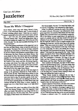 Jazzletter PO Box 240, Ojai CA 93024~O240 Ma] 2002