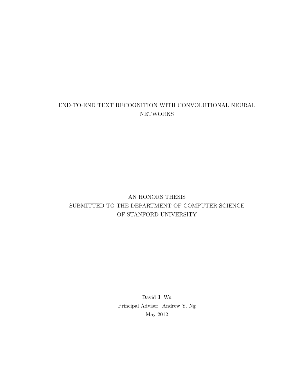 text recognition thesis