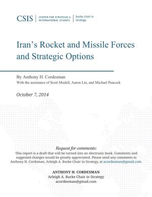 Iran's Rocket and Missile Forces and Strategic Options