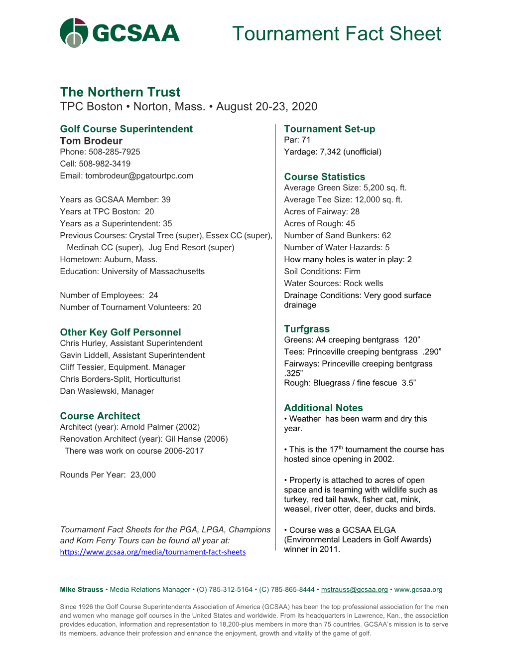 8.20 the Northern Trust (PGA)