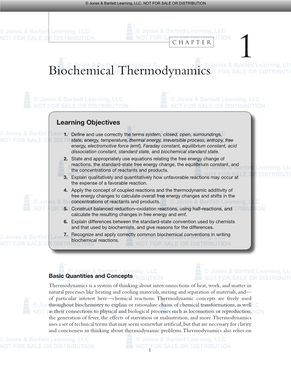 Biochemical Thermodynamics