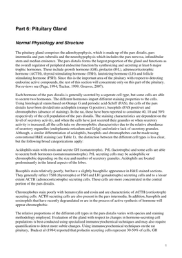 Part 6: Pituitary Gland