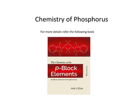 CML514 Chemistry of Phosphorus 2018.Pdf