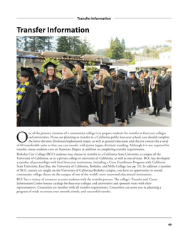Transfer Information Transfer Information