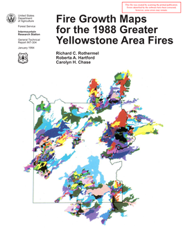 Fire Growth Maps for the 1988 Greater Yellowstone Area Fires