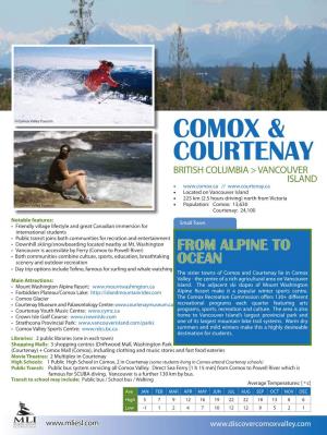 Visit and Study in Comox and Courtenay, British Columbia