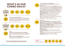 What's in Our Combo Deals?