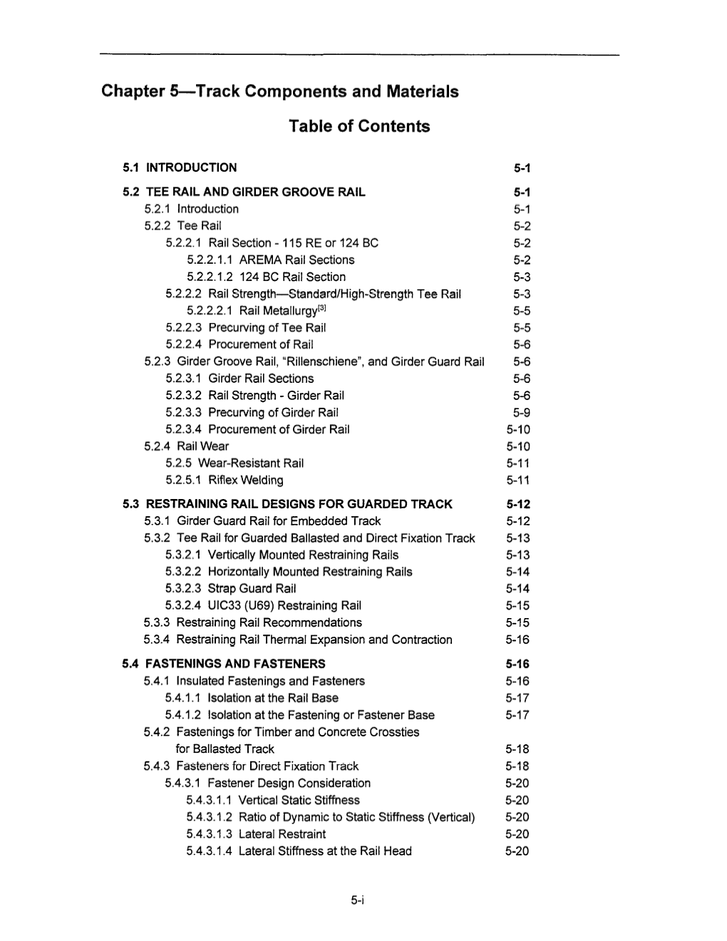 TCRP Report 57: Track Design Handbook for Light Rail Transit (Part C)