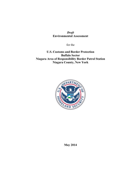 Draft Environmental Assessment for the U.S. Customs and Border