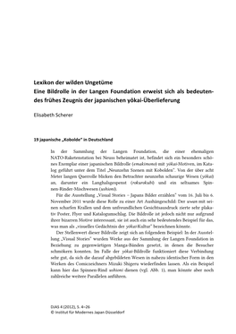Lexikon Der Wilden Ungetüme Eine Bildrolle in Der Langen Foundation