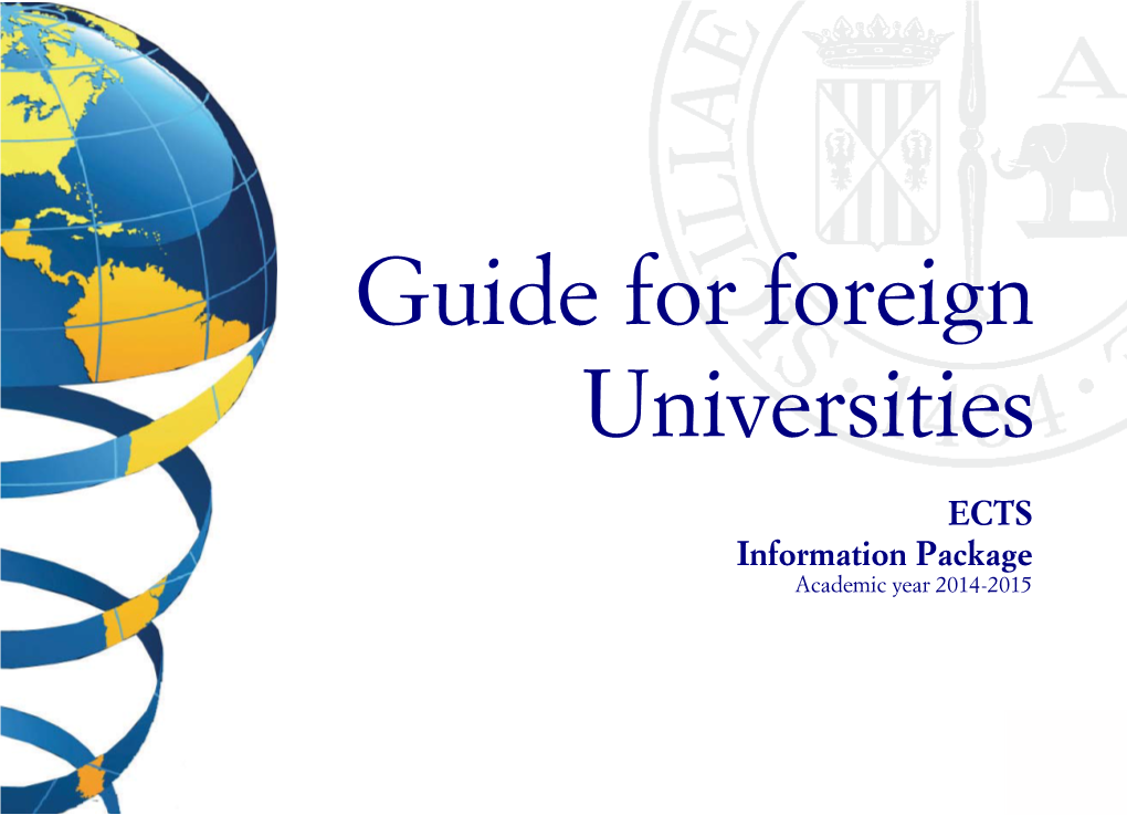 Guide for Foreign Universities