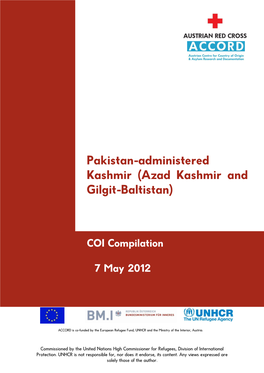 Azad Kashmir and Gilgit-Baltistan) COI Compilation 7 May 2012