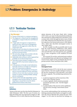 I.7 Problem: Emergencies in Andrology