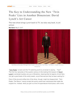 Twin Peaks’ Lies in Another Dimension: David Lynch’S Art Career