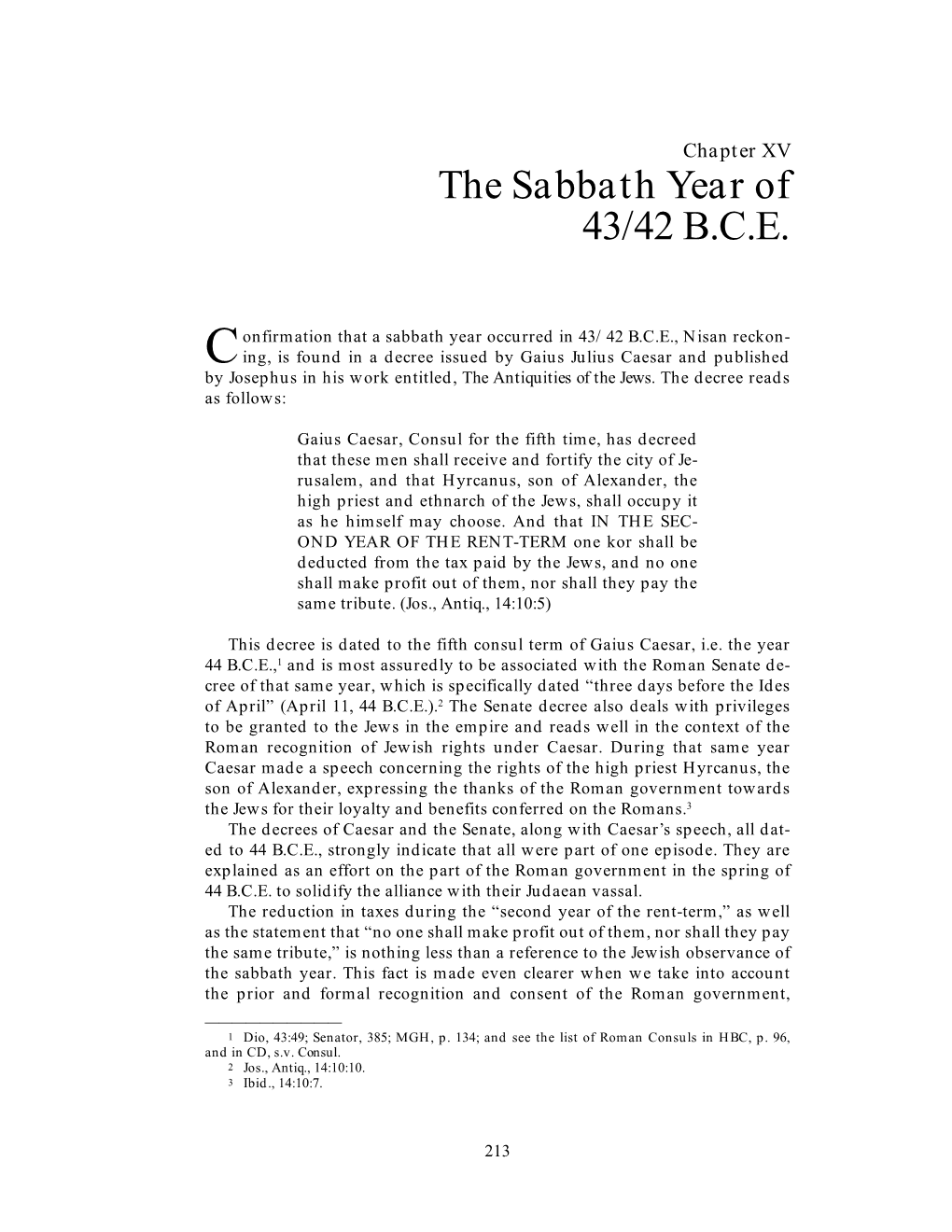 The Sabbath and Jubilee Cycle Allowing the Jews to Observe the Sabbath Year