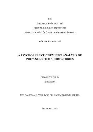 A Psychoanalytic Feminist Analysis of Poe's Selected