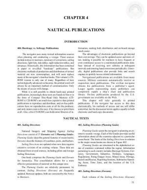 Chapter 4 Nautical Publications