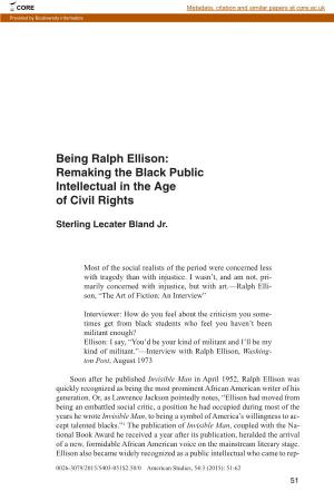 Being Ralph Ellison 51
