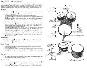 5-Piece Junior Drum Kit Assembly Instruction