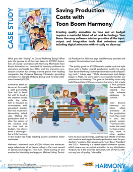 Saving Production Costs with Toon Boom Harmony