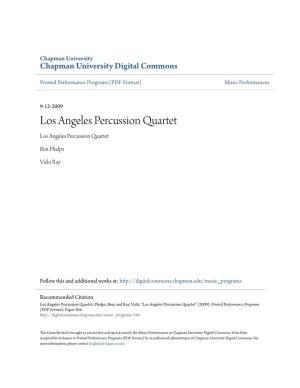 Los Angeles Percussion Quartet Los Angeles Percussion Quartet