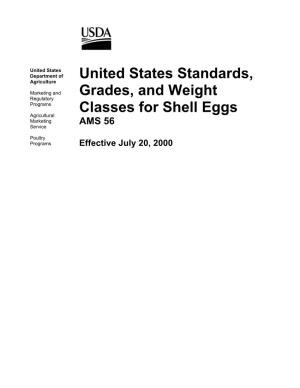 United States Standards, Grades, and Weight Classes for Shell Eggs Were Removed from the CFR on December 4, 1995