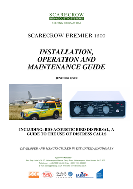 Installation, Operation and Maintenance Guide