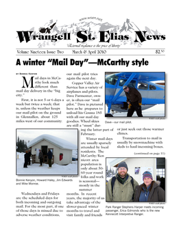 Wrangell St. Elias News March & April 2010 Page 1