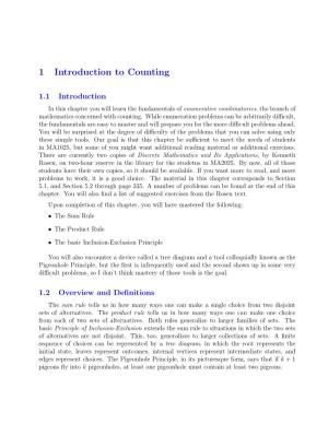 1 Introduction to Counting