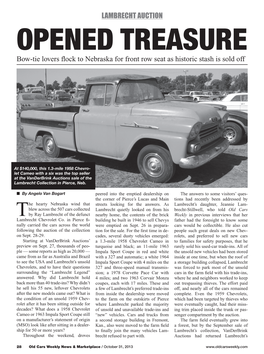 Opened Treasure Old Cars Weekly News & Marketplace