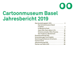 Cartoonmuseum Basel Jahresbericht 2019 Das Ausstellungsjahr 2019