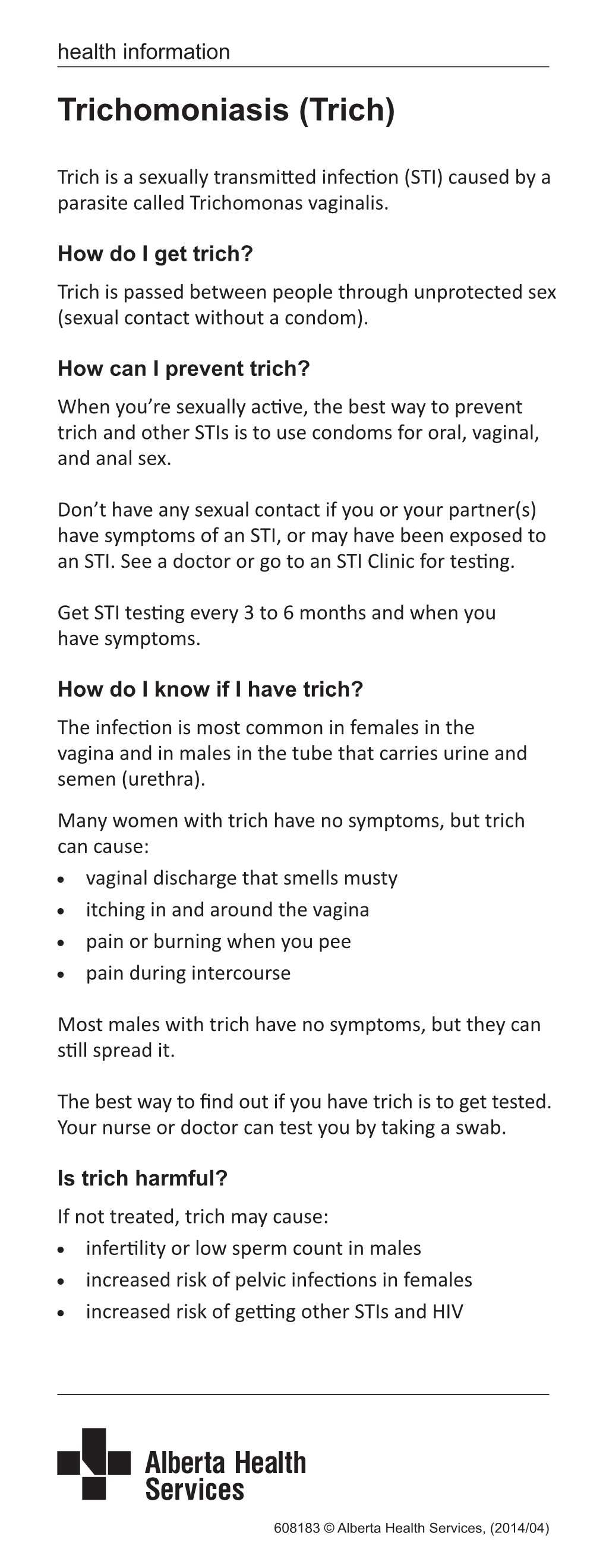 Trichomoniasis (Trich)