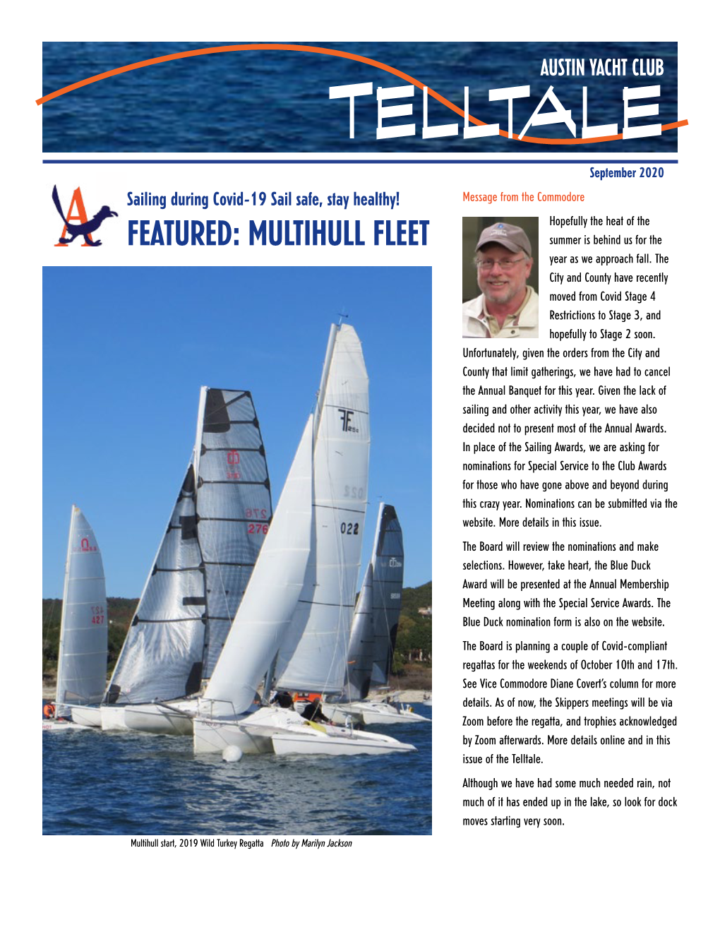 FEATURED: MULTIHULL FLEET Summer Is Behind Us for the Year As We Approach Fall