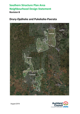 Southern Structure Plan Area Neighbourhood Design Statement Revision B