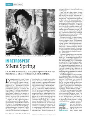 Silent Spring Seemed Unlikely to Manage That