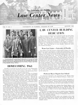 Homecoming 1968 Law Center Building Dedic A1tio ~
